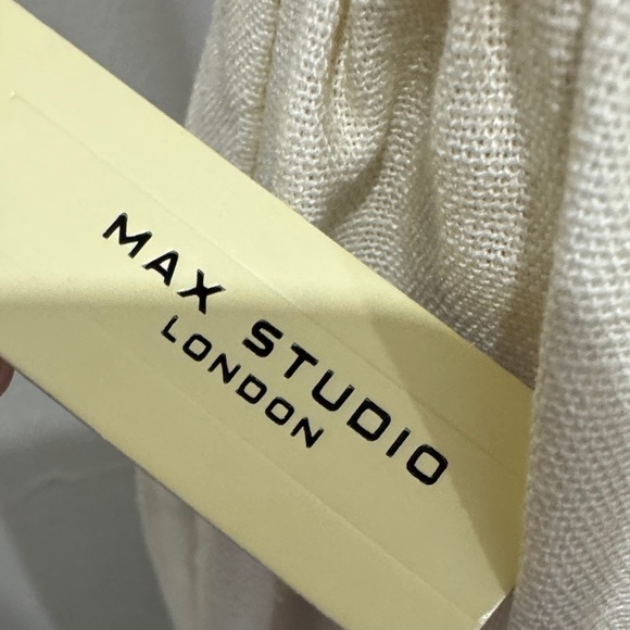 NWT Max Studio London Linen Blend Floral Midi Skirt | Size L - Picture 2 of 12